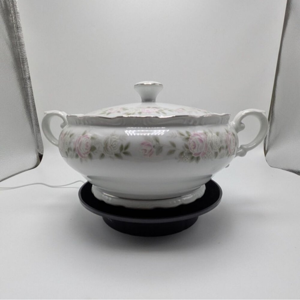 Sheffield Classic 501 Japan Covered Vegetable Serving Dish Bowl Floral Design